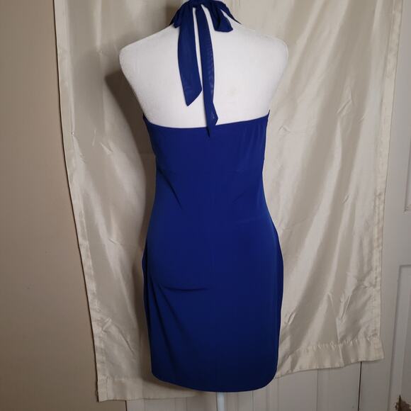 Sweet Storm Blue Fitted Dress - Women's Large - Picture 6 of 9